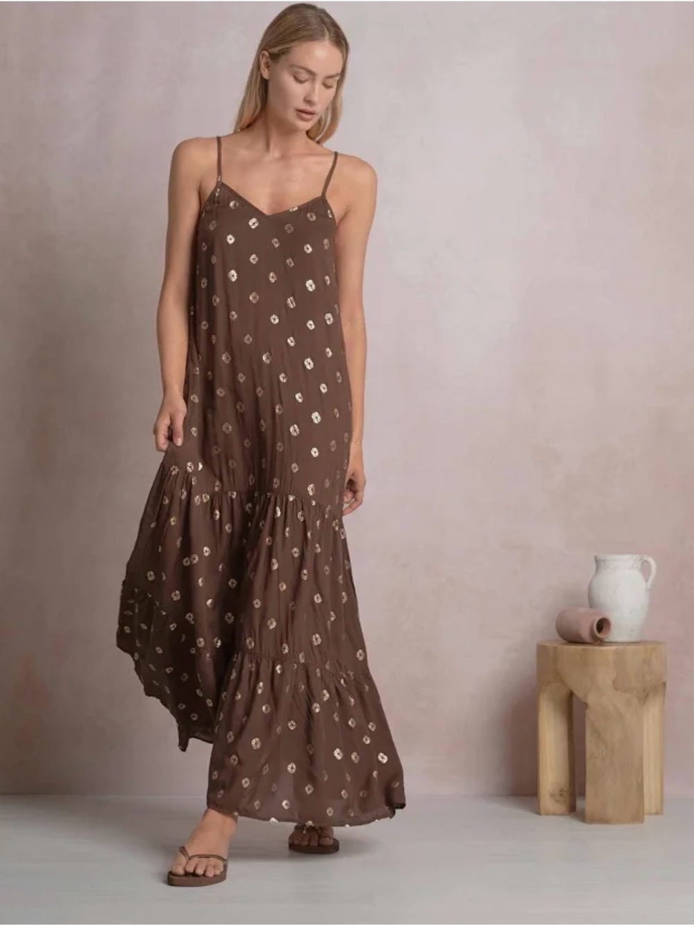 Metallic Dot Cover-Up Dress
Elan